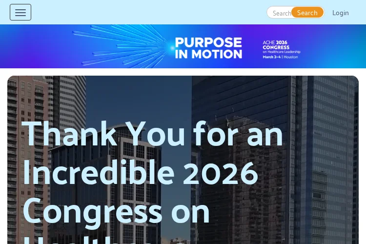 ACHE Congress on Healthcare Leadership 2026