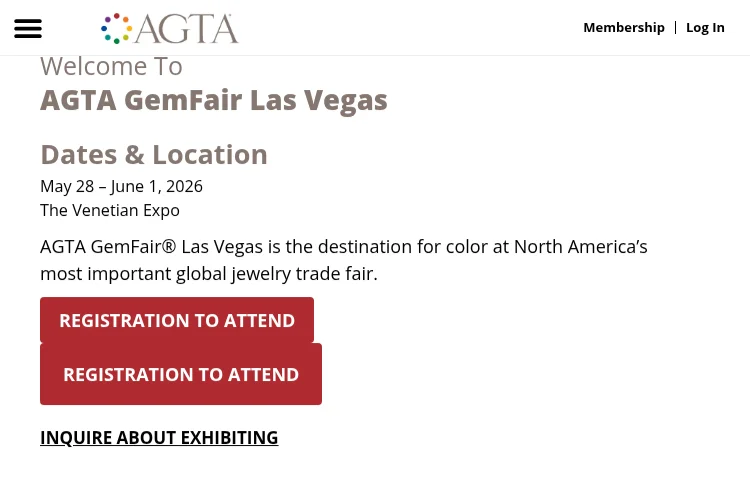 AGTA Gem Fair Las Vegas 2026