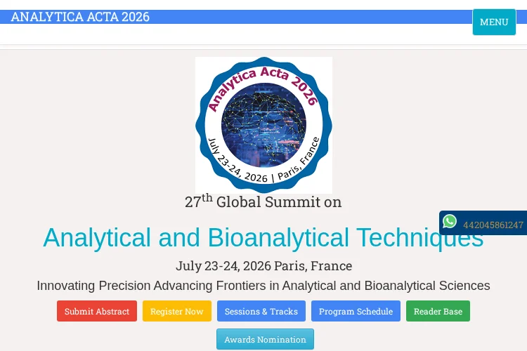 Analytica & Bioanalytical Techniques 2026