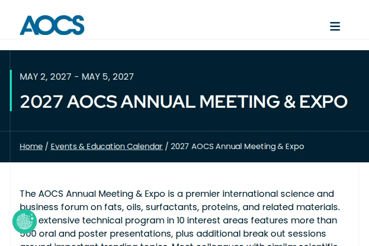AOCS Annual Meeting