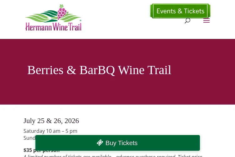 Berries & BarBQ Wine Trail 2026