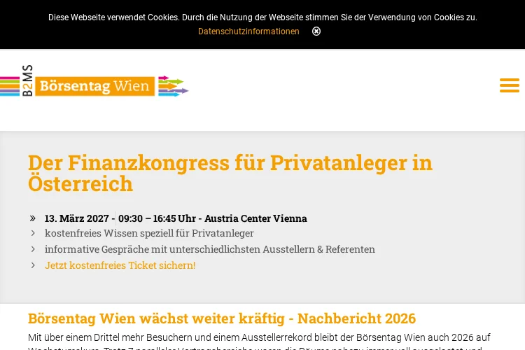 Borsentag Vienna 2026