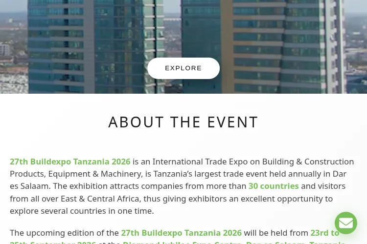 Buildexpo Tanzania 2026