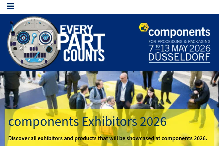 components for processing and packaging 2026