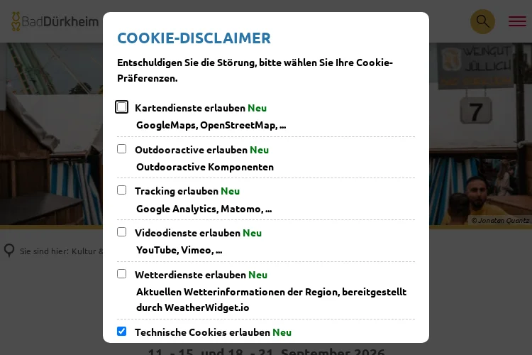 Dürkheimer Wurstmarkt Stage II 2026