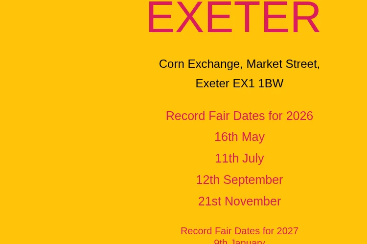 Exeter Record & Music Fair July 2026