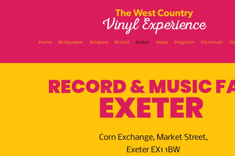 Exeter Record & Music Fair September 2026