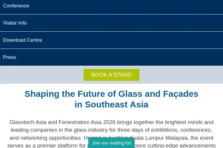 Glasstech Asia 2026