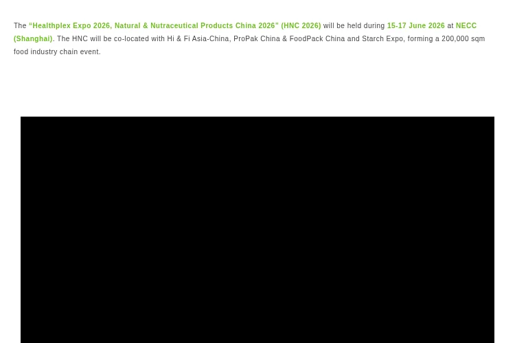Healthplex & Nutraceutical China (HNC) 2026