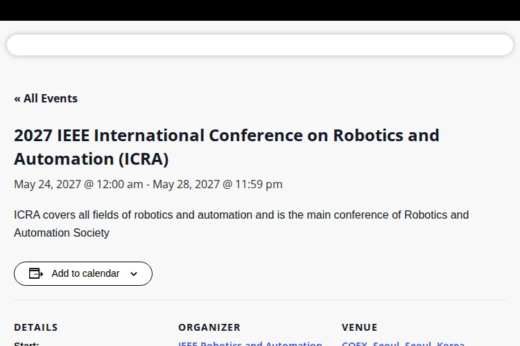 IEEE International Conference on Robotics and Automation (ICRA)