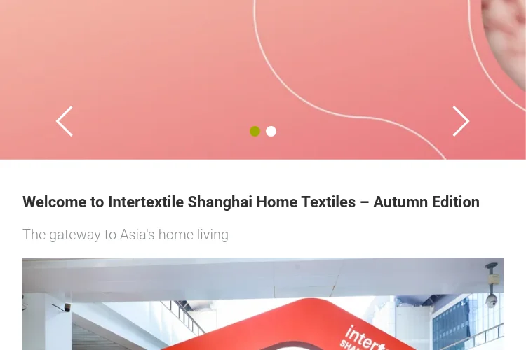 Intertextile Shanghai Home Textiles – Autumn Edition 2026