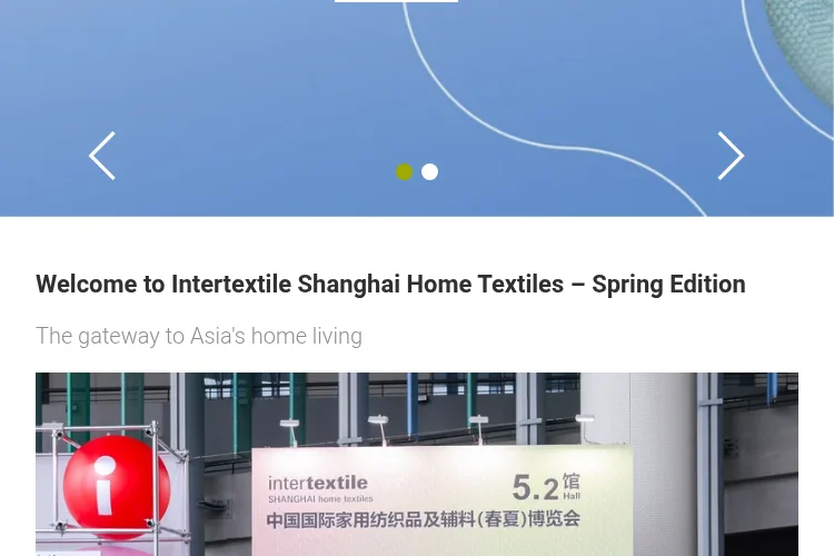 Intertextile Shanghai Home Textiles Spring 2026