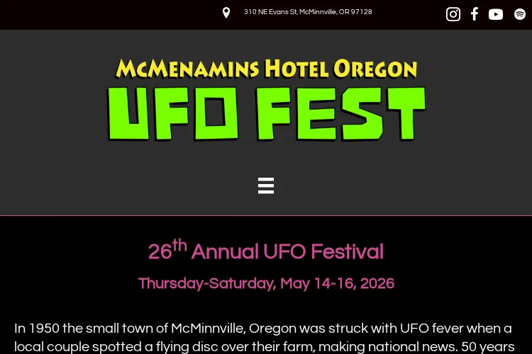 McMenamins UFO Festival 2026