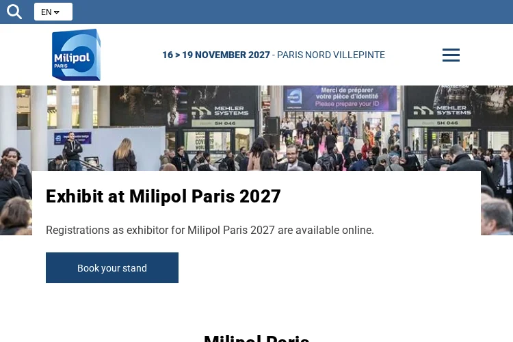 Milipol Paris 2027
