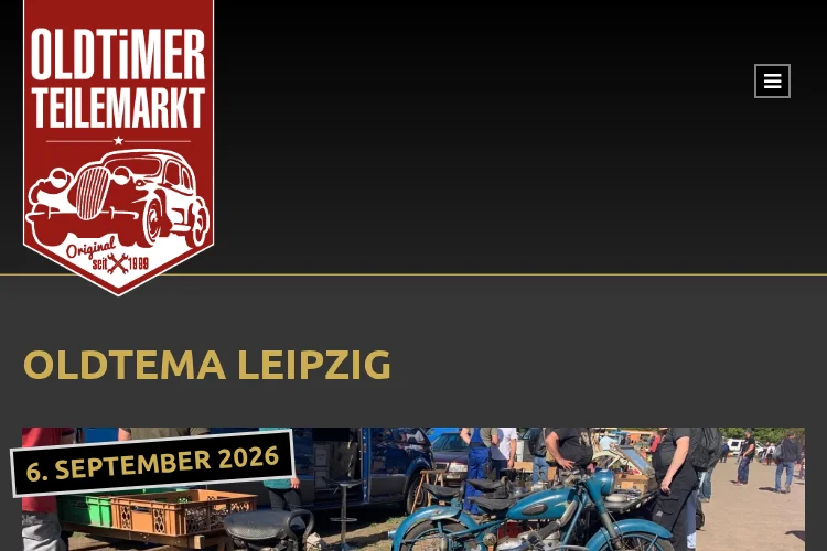 Oldtimer Teilemarkt Leipzig 2026