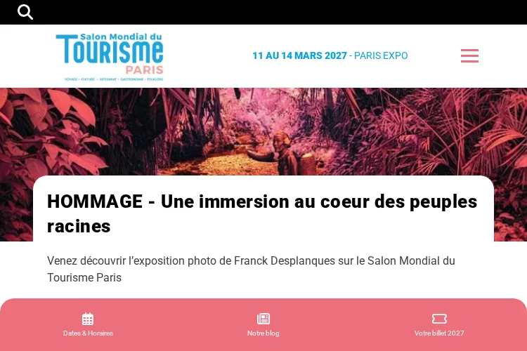 Salon Mondial du Tourisme Paris 2026