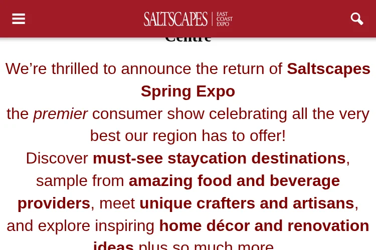 Saltscapes Halifax Expo 2026