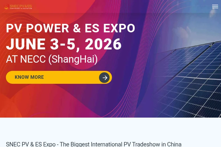 SNEC PV Power Expo 2026