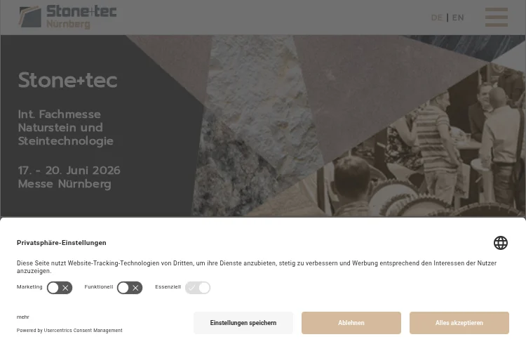 Stone+Tec Nuernberg 2026