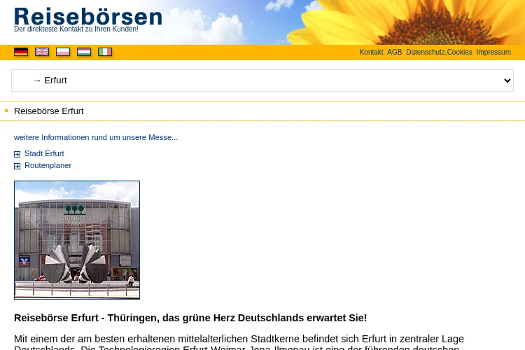 Travel Exchange Reisebörse Erfurt 2026