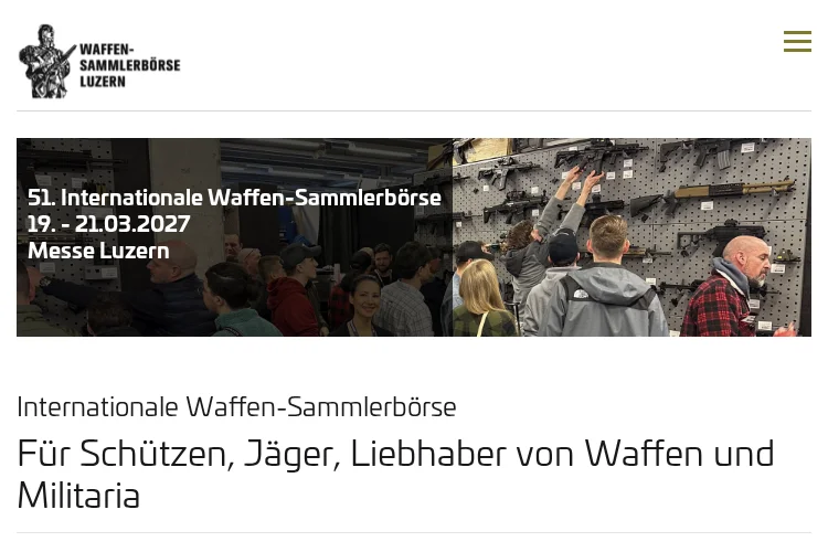 Waffen Sammlerborse Luzern 2026