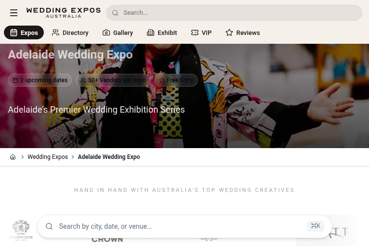 Wedding Expo Australia Adelaide Autumn 2026