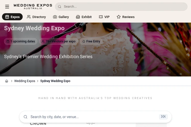 Wedding Expo Australia Sydney 2026