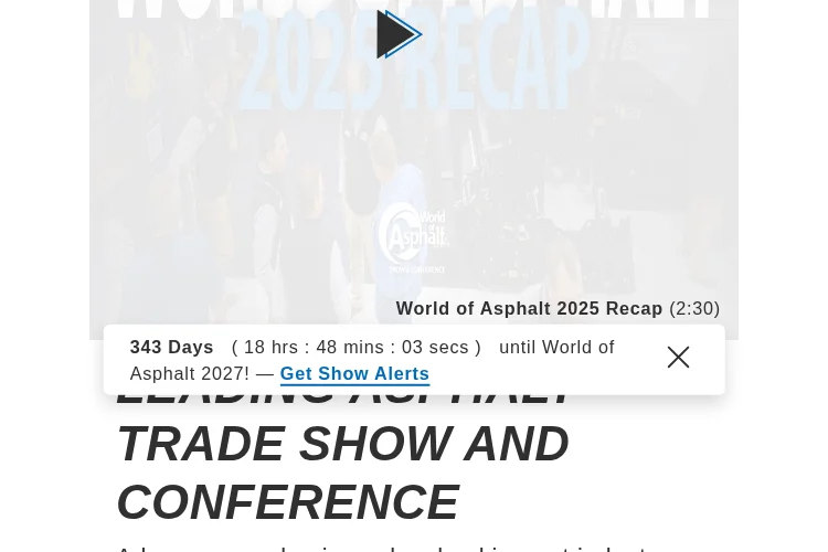 World of Asphalt 2027